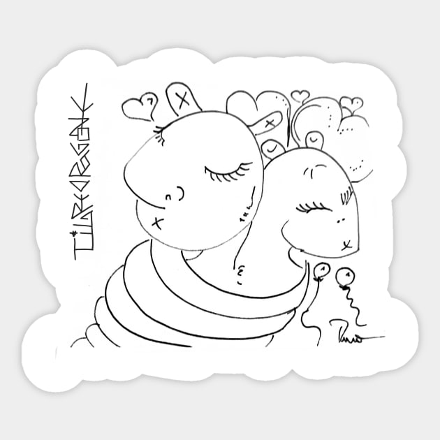 Lovers Sticker by Tigredragone